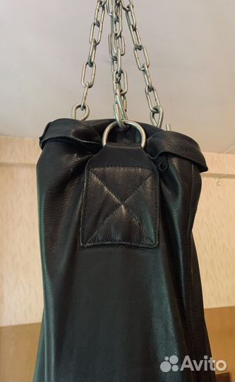 Боксерский мешок кожаный