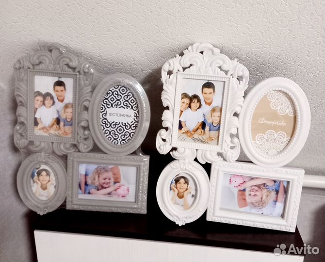 Фоторамка коллаж настенная интерьерная, 2 шт