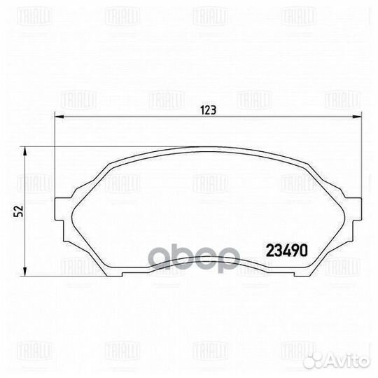 Колодки тормозные mazda 323 1.4-1.5 98-04 перед