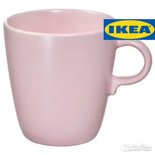 Кружка Икеа Fargklar 370 мл розовая