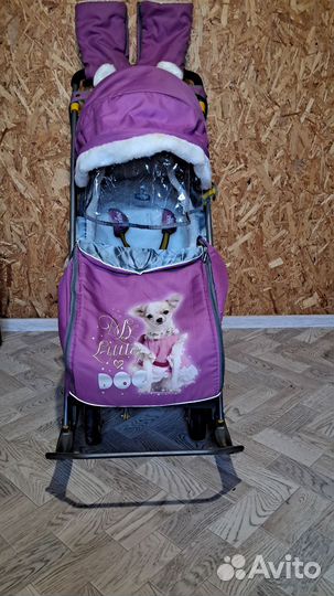 Детские санки коляска