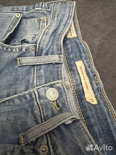 Женские джинсы levis 721, high skinny 27