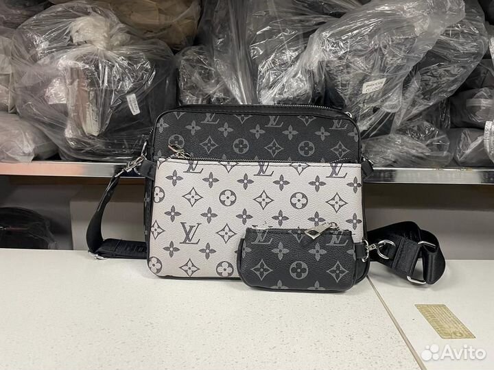 Сумка мужская кожаная louis vuitton