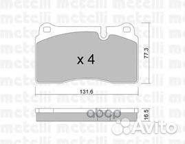 Колодки тормозные range rover RR sport 05- пере