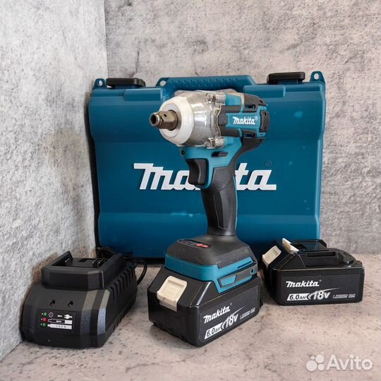 Гайковёрт ударный Makita 350 Нм в кейсе + 2АКБ