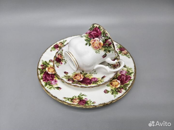 Кофейная тройка royal albert костяной фарфор