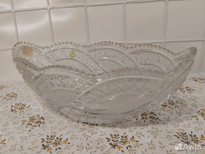 Салатница хрустальная СССР