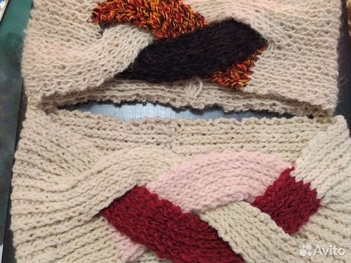 Повязки на голову из шерсти ручная