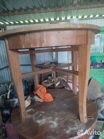 Круглый стол раздвижной СССР