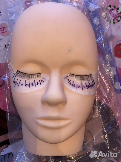 Манекен для наращивания ресниц