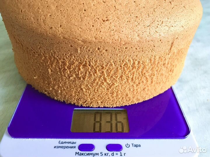 Бисквит весом 900г, Коржи для торта