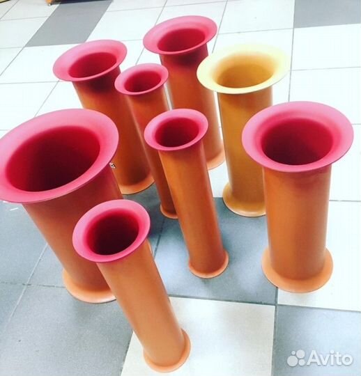 Трубы с раскрывами для короба сабвуфера