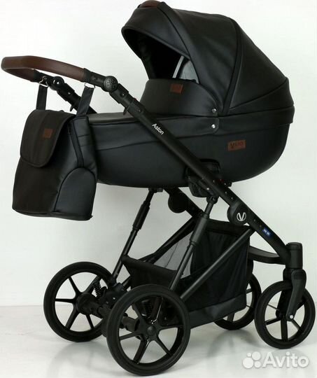 Модульная коляска Астон (3 в 1) чёрный