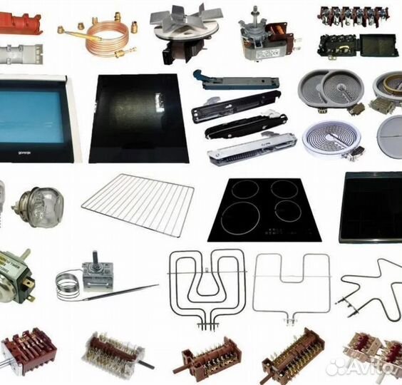 Запчасти для электроплит,духовых шкафов, варочных