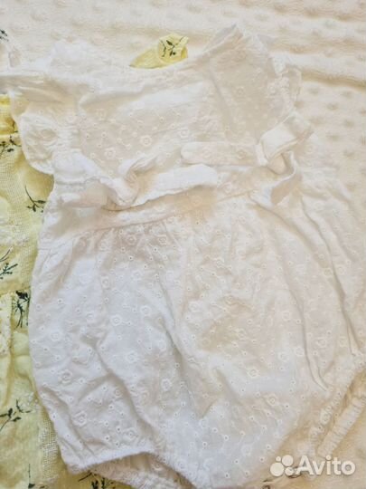 Хлопковое боди для девочки 62 размер