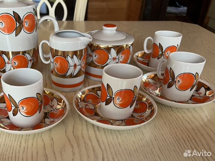 Сервиз редкий кофейный СССР вербилки
