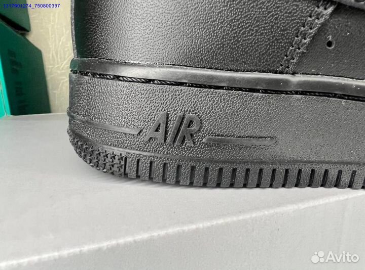 Кроссовки nike air force 1 black оригинал Poizon