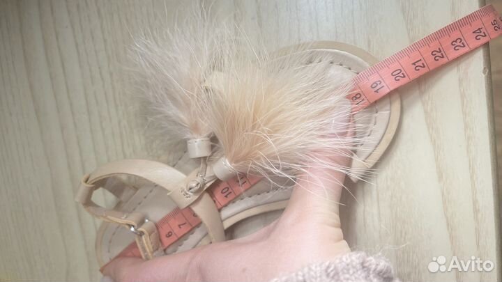Сандалии для девочек zara кожанные