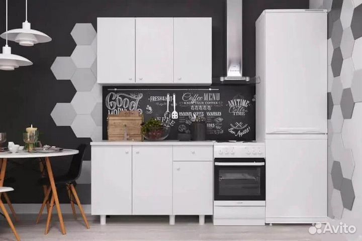 Кухня 1.5 метра Белая