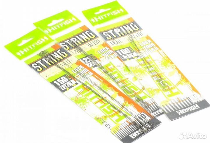 Поводок Hitfish String Leader Wire 30см 0.40мм 16к