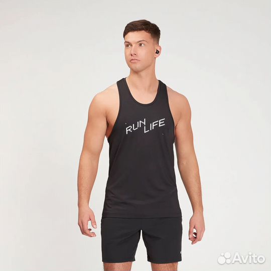 Майка Myprotein Graphic Running - Black