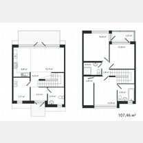 4-к. квартира, 107,5 м², 2/2 эт.