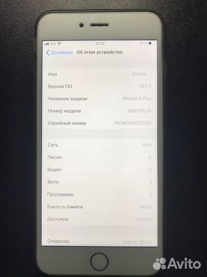 iPhone 6 Plus, 16 ГБ