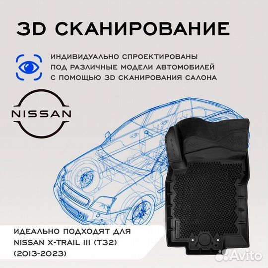 Коврики в Nissan X-Trail III (Т32)(2013-2023), EVA