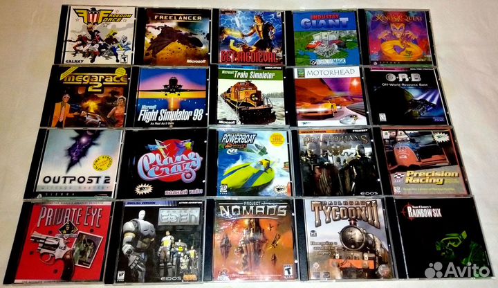 Старые компьютерные игры на CD. Издания 1995-2005
