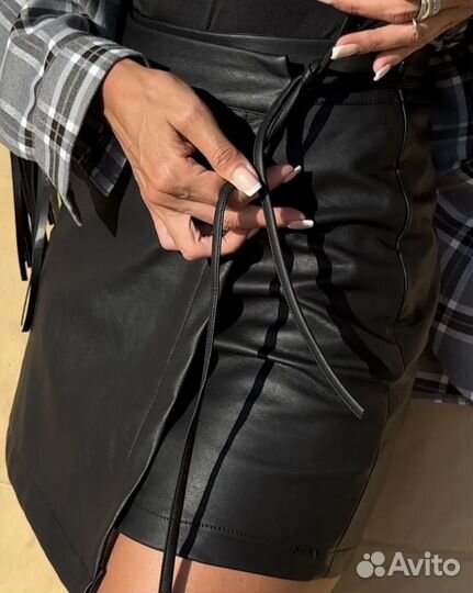 Кожаная юбка