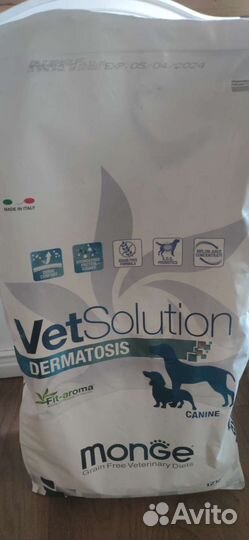 Корм для собак monge dermatosis