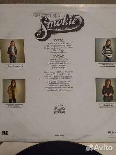 Smokie Greatest Hits (Болгария) EX,EX