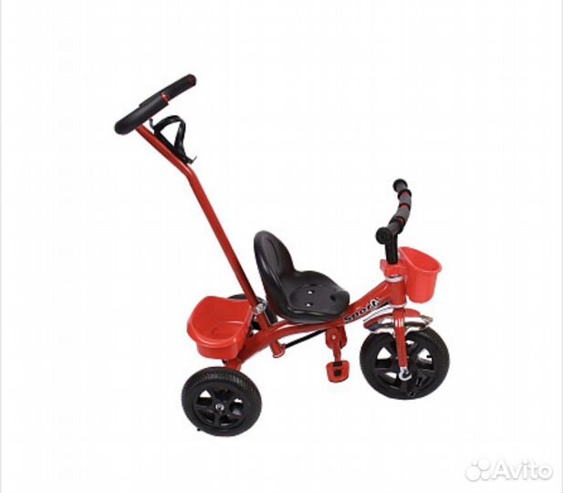 Трехколесный велосипедс ручкой