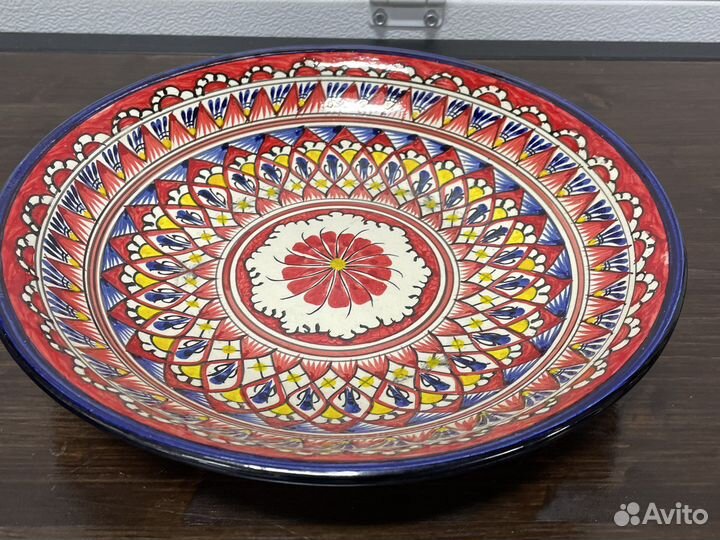 Ляган глубокий Мехроб 34см Риштанская керамика