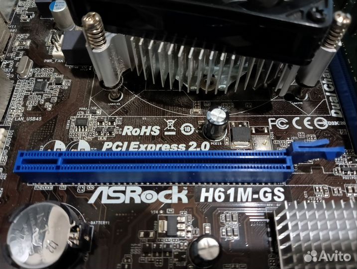 Материнская плата Asrock H61M-GS 1155 сокет