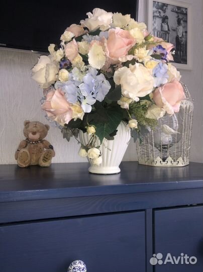 Букет ботаническая копия цветов Пунш