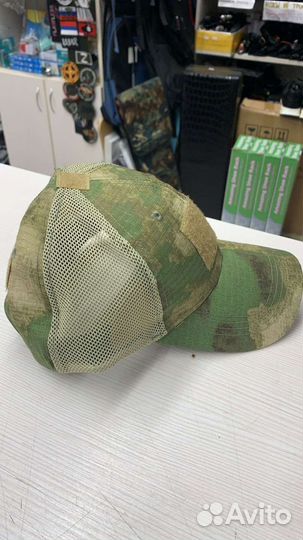 Кепка бейсболка из армированной нити сетка мох