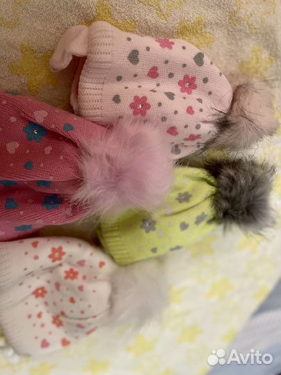 Шапка зимняя для девочки 42-46