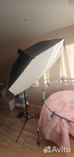 Октобокс godox 145 со вспышкой и стойкой