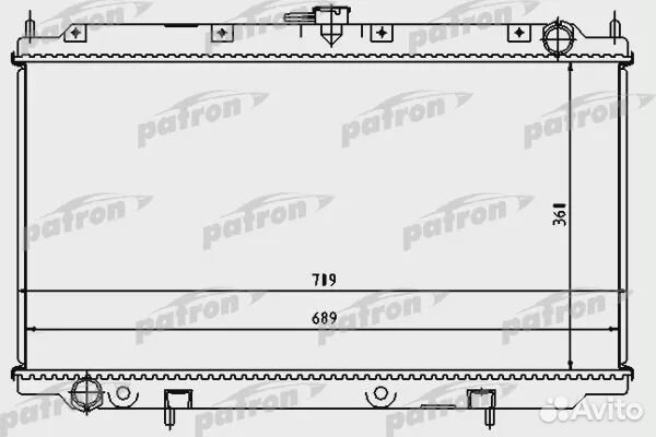 Patron PRS3490 Радиатор автомобильный