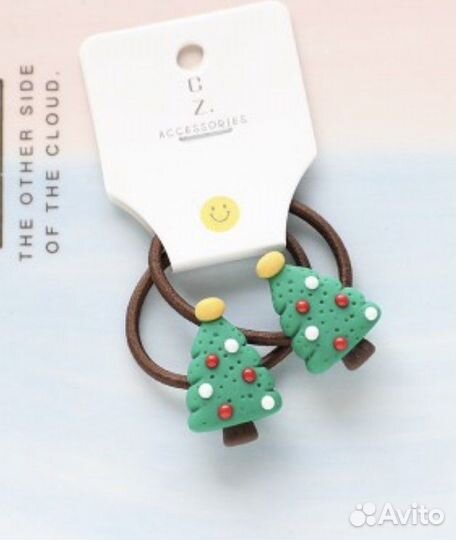 Резинки для волос / новый год