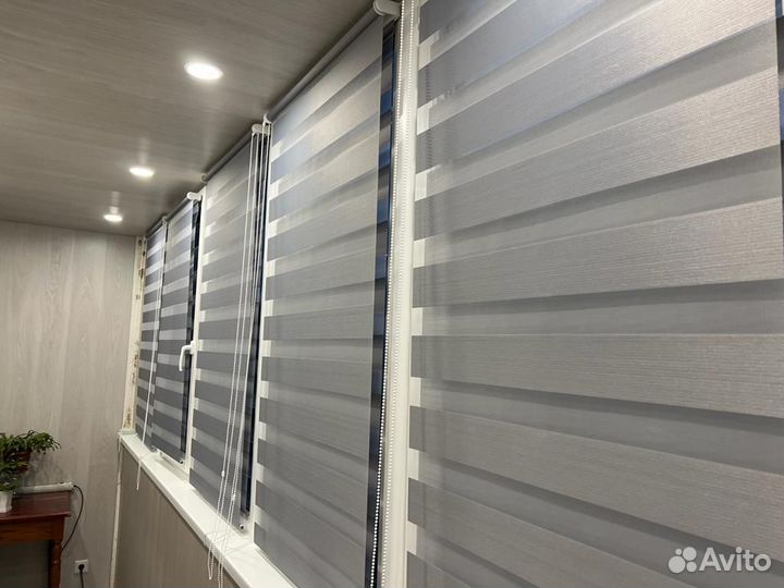 Рулонные шторы день-ночь