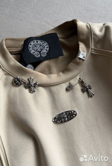 Chrome hearts футболка бомбовая (Хит 2024 )