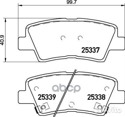 P 30 094 Колодки тормозные hyundai solaris 10