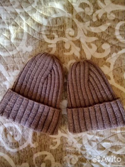 Вязаная шапка и снуд