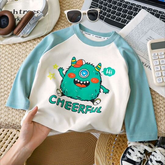 Детский лонгслив флисовый