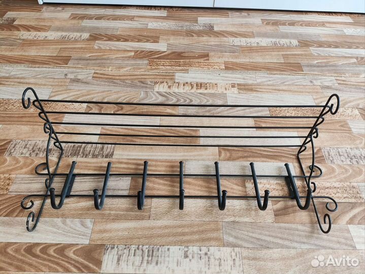 Вешалка для одежды на стену 90*30см