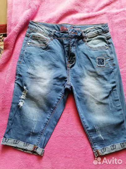 Джинсовые шорты для девочки, футболка в подарок