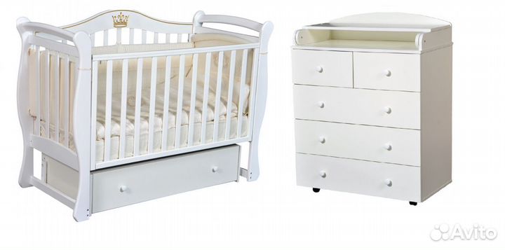 Детская кровать Julia Джулия 11 + комод. Новые