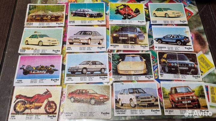 Вкладыши Турбо вторя серия 51 штука